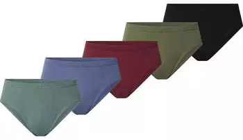 Jan Vanderstorm ERBLIN Slip aus Baumwoll-Jersey schwarz/rot/oliv