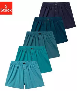 H.I.S Jeans 5-Pack Weiter Boxer blau