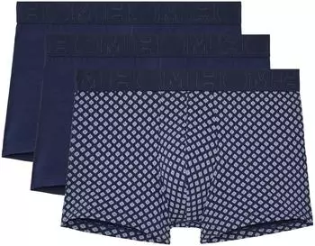 HOM Boxershorts navy print/navy