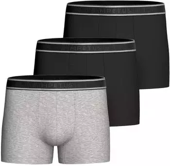Impetus Boxer shorts mit weichem Griff graumeliert/schwarz
