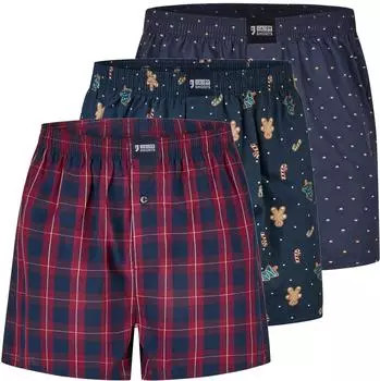 Happy Shorts Christmas 4er-Pack Boxershorts mischfarben