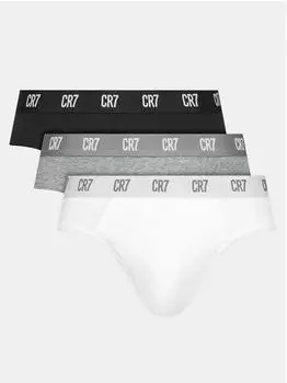 CR7 Cristiano Ronaldo CR7 Boxer Regular Fit 3-Pack graumeliert/schwarz/weiß