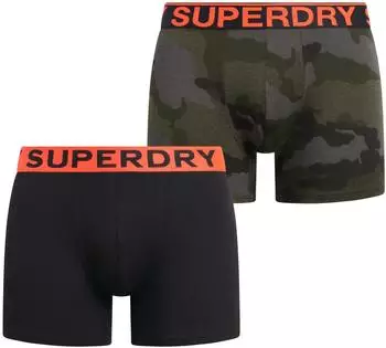 Superdry 2er-Pack Boxer (M3110453A) schwarz/athletic grey feeder