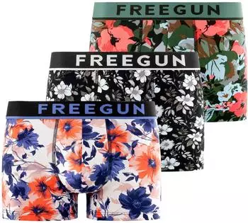 Freegun Signature Boxershorts 3er-Pack (FG/SIG/1/BC/PK3/PA) grün