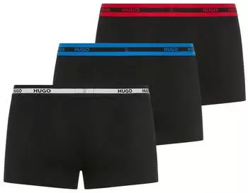HUGO Triplet Logo Boxershorts schwarz