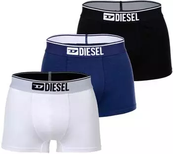 Diesel Damien Boxershorts 3er-Pack Cotton Stretch (00ST3V-0GDAC-E7455) dunkelblau/schwarz/weiß