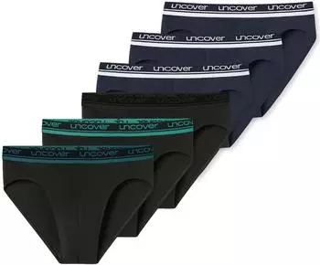 Schiesser 3er-Pack Slips (173903) schwarz/petrol