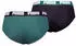 Puma Basic Slips 2er-Pack (15651758) emerald ice/schwarz