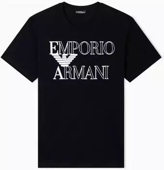 Emporio Armani Shiny Tanktop mit Label Print (EM000574) schwarz