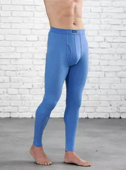 Witt Weiden Lange Unterhose jeansblau-meliert