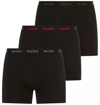 HUGO Boxerbr Triple Boxer (50532613) schwarz/grau/khaki/rot