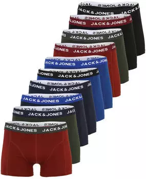 Jack & Jones JACSOLID Trunk Boxershorts navy/kobaltblau/dunkelgr&uuml;n/karminrot/schwarz