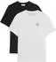Calvin Klein Classic Micro Monologo 2PK T-Shirt Regular Fit (CALa12u001000005) beige/anthrazit/weiß