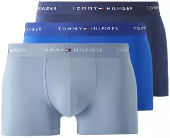Tommy Hilfiger Signature Boxer 3er-Pack mit Logo-Bund UM0UM03878 royal