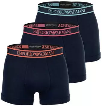 Emporio Armani Core Logoband Stretch Cotton Trunk 3er-Pack (EM000259-AF20669) blau