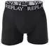 Replay Boxershorts mit Logo (I101194) schwarz/grau melange/türkis