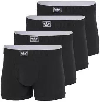 Adidas Comfort Cotton Rib Retro Boxer schwarz