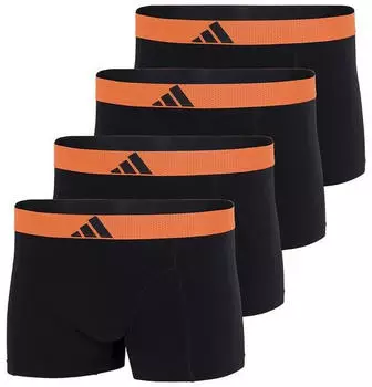 Adidas Active Flex Cotton Trunk 4-Pack (303874) schwarz