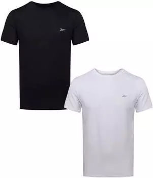 Reebok Clancy Unterhemd 2er Pack (C8263) schwarz/weiß