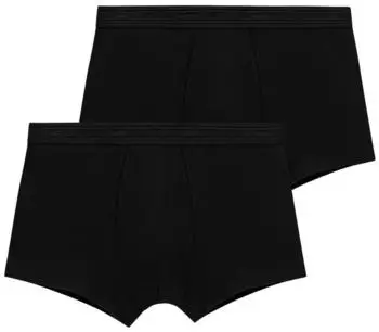 Emporio Armani ECO Viscose 2-Pack Trunk Badehose (EM000253) schwarz