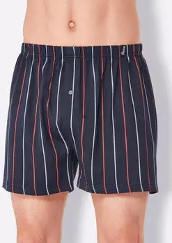 Witt Weiden Boxer Shorts marine-gestreift/marine/marine-kariert