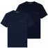 Emporio Armani Man's Eco Viscose 2-Pack Crew Neck T-Shirt Fitted Fit (EM000391) armani blue/peacoat