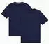 Emporio Armani Man's Eco Viscose 2-Pack Crew Neck T-Shirt Fitted Fit (EM000391) armani blue/peacoat