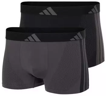 Adidas ACTIVE MICRO STRETCH SEAMLESS 2ER-PACK BOXERSHORTS Black / Grey Six (JL3434)