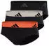 Adidas Active Flex Cotton Slip (3-Pack) elastisch (4AM001-909) schwarz/grau/orange