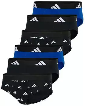 Adidas Slip 6er Pack schwarz/wei&szlig;/blau