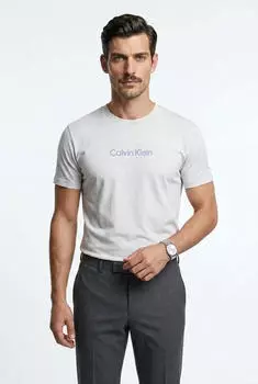 Calvin Klein Rundhals T-Shirt classic weiß