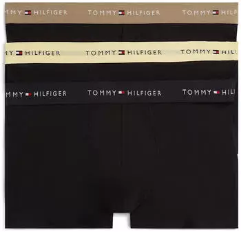 Tommy Hilfiger Trunk WB Boxer Shorts 3-Pack (UM0UM03890) sand/hellbraun/schwarz