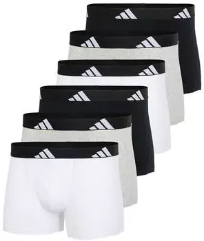 Adidas Boxershort 6-Pack schwarz/wei&szlig;/grau