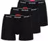 HUGO Boxerbr Triple 3-Pack mit elastischem Bund (50532613) rot/schwarz/weiß