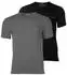 Emporio Armani Core Logoband T-Shirt 2er Pack Regular Fit (EM000391-AF20671-MC494-M) grau/schwarz