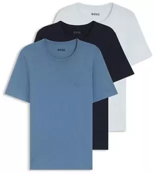 Hugo Boss TShirtRN 3P Classic T-Shirt mit Stickerei (hbeu50532468979) blau