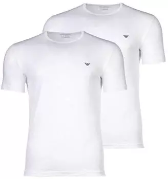Emporio Armani Core Logoband 2-Pack Crewneck T-Shirt Regular (EM000391AF14132M0082) wei&szlig;/wei&szlig;