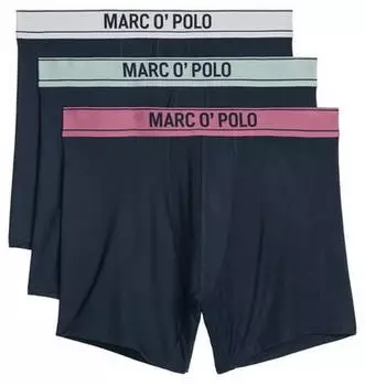 Marc O'Polo Modal Langer Boxer Retro Pants 3er Pack (288010) dunkelblau