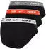 Nike Dri-fit Everyday Essentials Cotton Stretch Hip Brief 3er-Pack (NQ00KE1283) black white/brt crmsn/cl gry cnftt wb