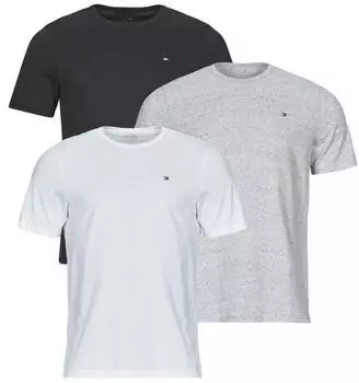Tommy Hilfiger 3P SS Tee T-Shirt (UM0UM03870) grey heather/schwarz/wei&szlig;