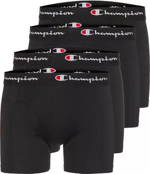 Champion Boxershorts 4-pack sportlicher Stil rot/schwarz/weiß