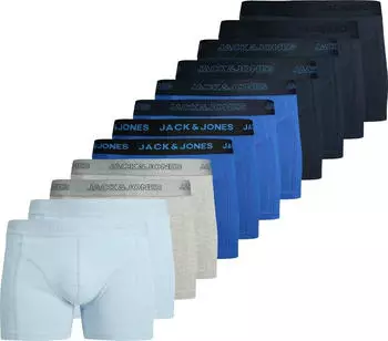 Jack & Jones Jaccooper Solid Trunks 12 Pack blau/marine/hellblau/graumeliert