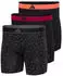 Adidas Active Micro Flex 3-Pack Boxershorts (A2500004AM010904) schwarz/grau/rot