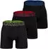Under Armour Tech Performance Boxerjock 3er-Pack, 15 cm Schrittlänge (1383878-005) schwarz/grün/blau/rot