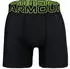 Under Armour Tech Performance Boxerjock 3er-Pack, 15 cm Schrittlänge (1383878-005) schwarz/grün/blau/rot