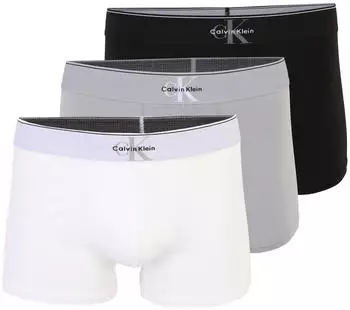 Calvin Klein Boxer Shorts 3er-Pack Low Waist (LV00NB4472) grau/schwarz/wei&szlig;/offwhite