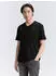 Tom Tailor T-Shirt mit V-Ausschnitt Doppelpack Regular Fit (1048394) schwarz