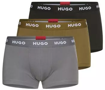 HUGO Boxershorts 3-pack (50532611) grau/oliv/schwarz/wei&szlig;