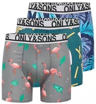Only & Sons FITZ AOP WB BOLD BOXER 3PACK NOOS (22036973) navy blazer