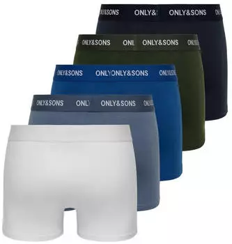 Only & Sons FITZ AOP WB BOLD BOXER 3PACK NOOS (37762116) blau/marine/rauchblau/oliv/wei&szlig;